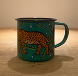 Weya Hand-Painted Tin Mug