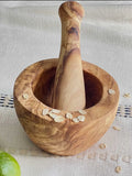 S&F Mortar & Pestle Set of Olivewood