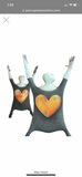 Man Heart by Porcupine Ceramics