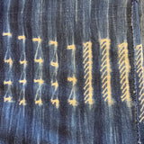 Vintage Indigo Cloth, handwoven, dyed fabric from Burkina Faso