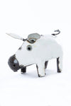 White Piggy of Upcycled Metal