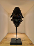 Punu Tribal Mask in Black