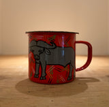 Weya Hand-Painted Tin Mug