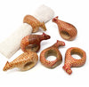 Napkin Rings of Mahogany - Set of 4