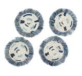 Kazi Fringed Coasters - sets of 4
