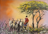 “Watching the Herd” by John Ndambo