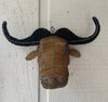 MC’s Beaded Cape Buffalo Bust - Med.