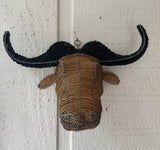 MC’s Beaded Cape Buffalo Bust - Med.