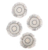 Kazi Fringed Coasters - sets of 4