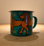 Weya Hand-Painted Tin Mug