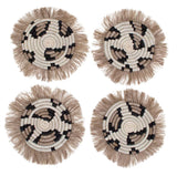 Kazi Fringed Coasters - sets of 4