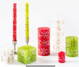 Kapula Hand-Painted Candles - X-Mas Whimsy