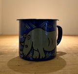 Weya Hand-Painted Tin Mug