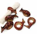 Napkin Rings of Mahogany - Set of 4