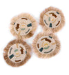 Kazi Fringed Coasters - sets of 4