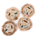 Kazi Fringed Coasters - sets of 4