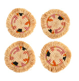 Kazi Fringed Coasters - sets of 4