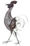 Strutting Rooster of Meshed Metal - XL