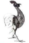 Strutting Rooster of Meshed Metal - XL