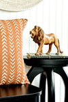 Lion Carving of Burnt Jacaranda - Kenya