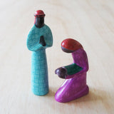 Kneeling Mary & Joseph Nativity of Kisii (Two Piece)