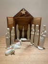 Nativity of Kisii w/ Banana Leaf Stable - 13 pieces