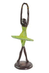 “Ballerina in Releve” Lost Wax Bronze Sculpture