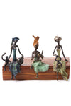“Seated Mama With Child” Series - Lost Wax Bronze