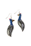 Bird Earrings of Painted Wood