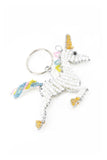 Unicorn Beaded Keyring