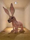 Pink Bunny of Beads by Archie Mutsiko