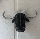 MC’s Beaded Cape Buffalo Bust - Med.