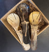 Ankole Horn Salad Server Set