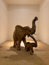 Elephant Carving of Burnt Jacaranda