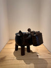 Hippo Planter of Recycled Metal