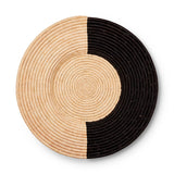 Kazi Geo Black/Natural Wall Plate-22”