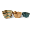 Kazi Dreamscape Wavy Baskets - Set of 8”, 6”, & 4”