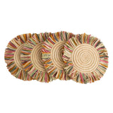 Kazi Fringed Coasters - sets of 4
