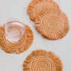 Kazi Fringed Coasters - sets of 4