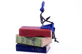 "Literary Lady in Blue" Lost Wax Bronze Sculpture