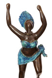 "Jubilation in Blue" Lost Wax Bronze Sculpture