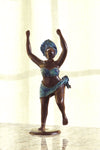 "Jubilation in Blue" Lost Wax Bronze Sculpture