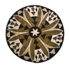 Kazi Black Fleur Woven Wall Plate - XL