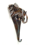 Natural Patina Animal Wall Hooks of Recycled Tin