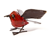 Fluttering Bird of Recycled Metal