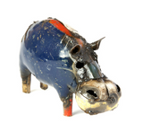 Hippo of Recycled Oil Drum - Multi-Color