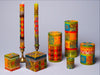 Kapula Hand Painted Candles - Desert Rose