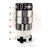 Kioni-C Open-Cuff, Broad Bangle: B&W