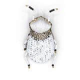 Kioni Leaf Beetle Beaded Brooch