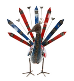 Peacock of Recycled Metal
